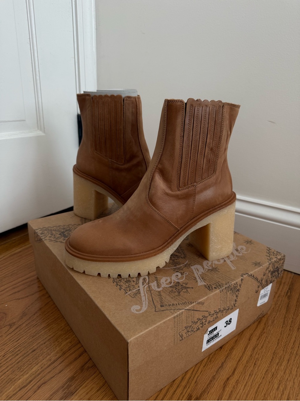 Free People James Chelsea Boot Tan Leather